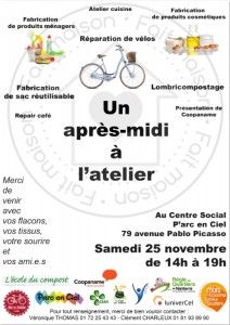 Lire la suite à propos de l’article Après-midi à l&rsquo;atelier 2 – 25 novembre 2017