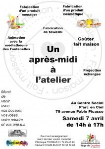 Lire la suite à propos de l’article Après-midi à l&rsquo;atelier 4 – 7 avril 2018